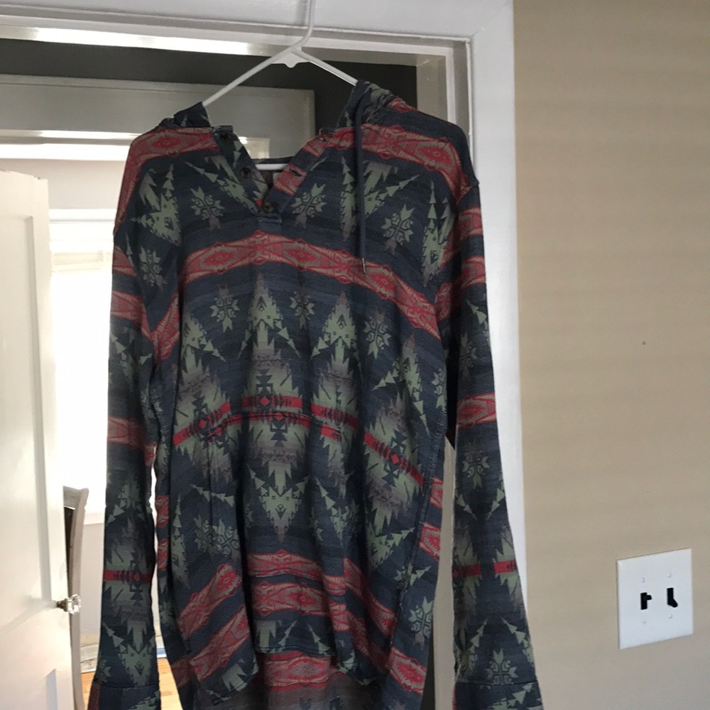 On the byas ethnic pullover with hood